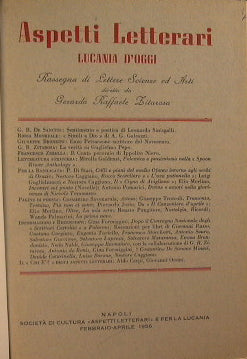 Literary Aspects. Lucania today