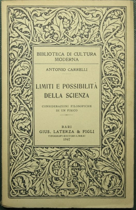Limiti e possibilità della scienza