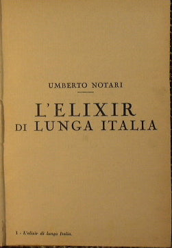 L'Elixir di lunga Italia