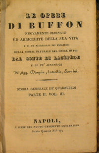 Las obras de Buffon (Parte II - Vol III historia general de los cuadrúpedos)