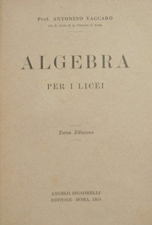 Algebra per i licei