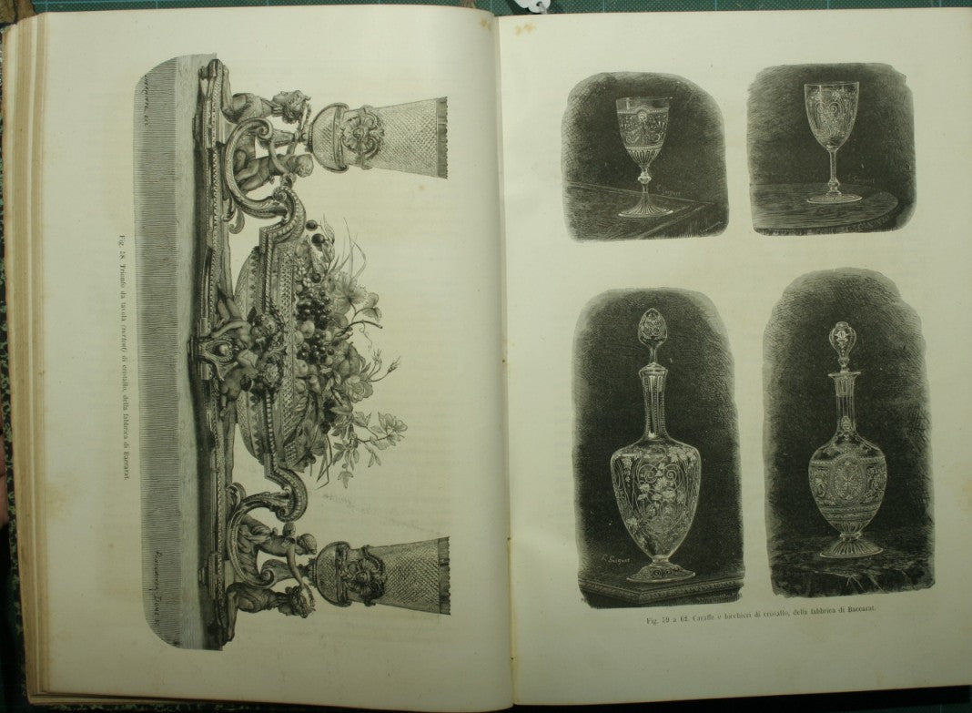 Glass and porcelain; The water