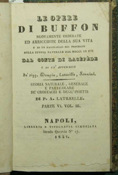Las obras de Buffon. Parte VI - Voll. III y IV