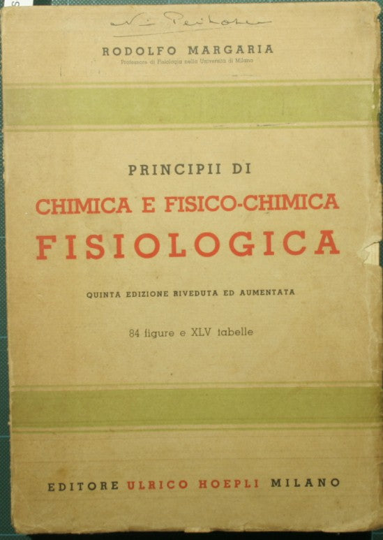 Principii di chimica e fisico-chimica fisiologica