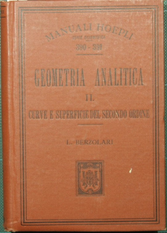 Geometria analitica. Vol. II