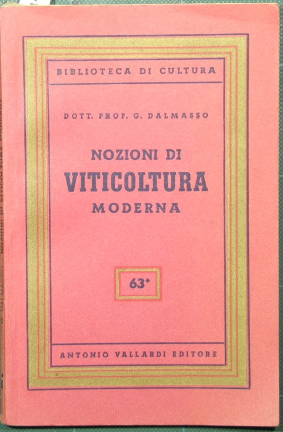 Nozioni di viticoltura moderna