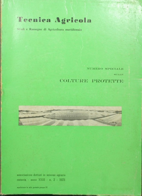 Tecnica agricola. Anno XXIII - N. 2, Marzo-Aprile 1971
