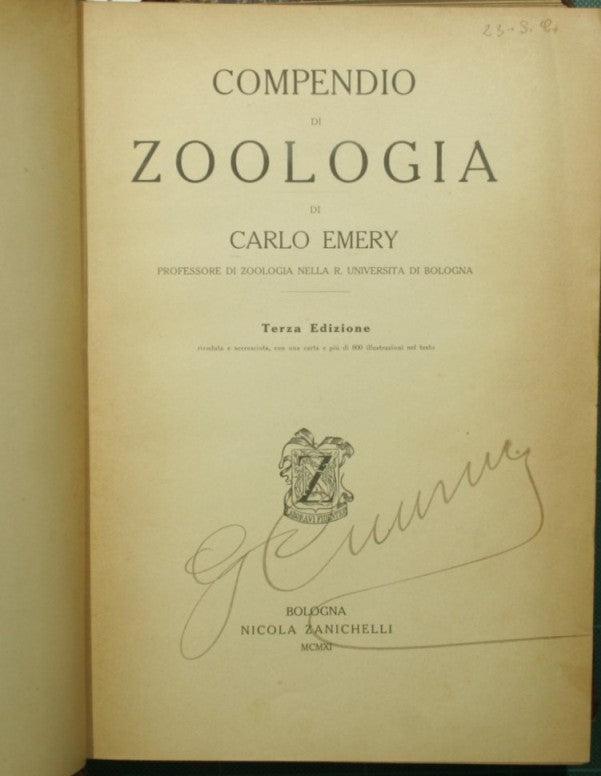 Compendio di zoologia