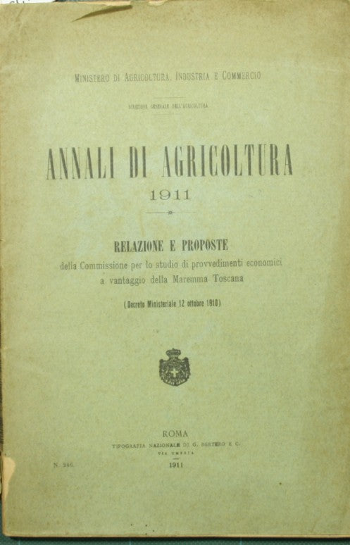 Annali di agricoltura. 1911