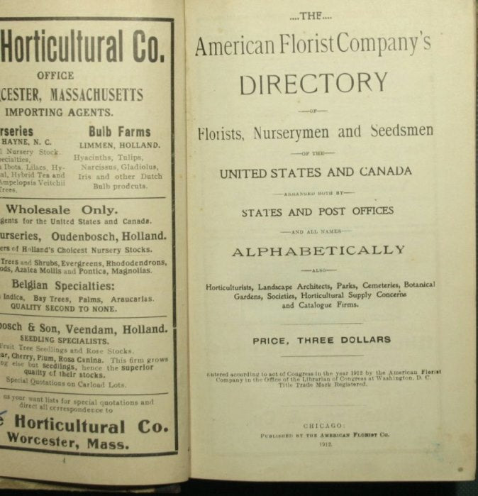 Florists, nurserymen and seedmen of the United States and Canada