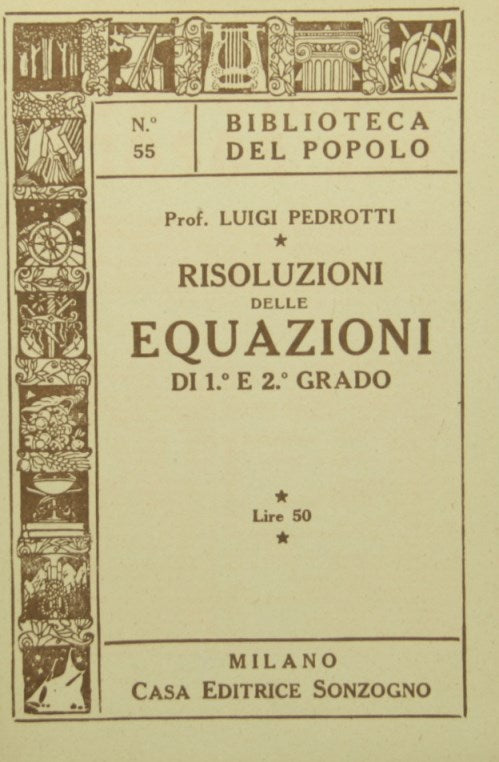 Resoluciones de ecuaciones de 1º y 2º grado.