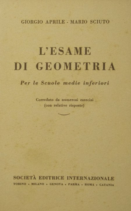 L'esame di geometria