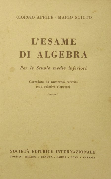 El examen de álgebra