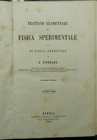 Trattato elementare di fisica sperimentale e di fisica terrestre