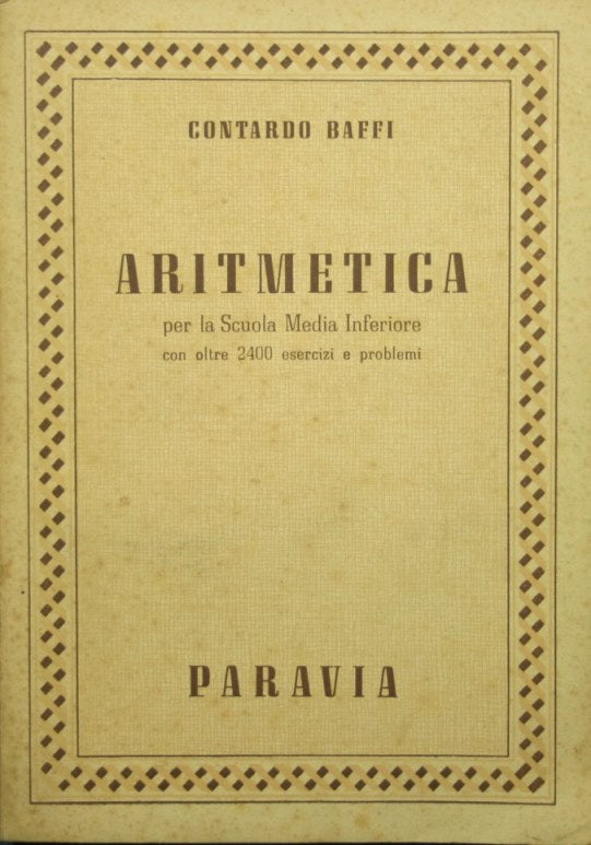 Aritmética para la escuela secundaria.