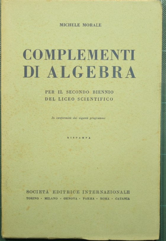 Complementi di algebra