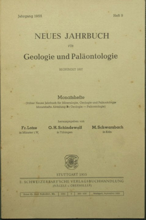 Neues jahrbuch fur geologie und palaontologie