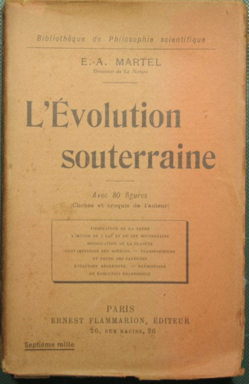 L'evolution souterraine