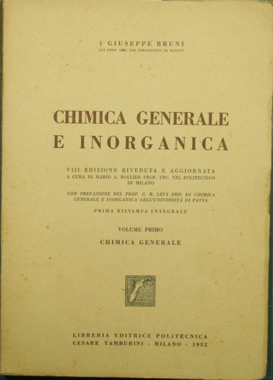 Química general e inorgánica. Vol. I - Química general