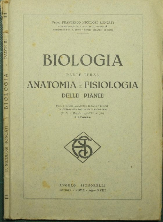 Biología. Tercera parte - Anatomía y fisiología de las plantas.