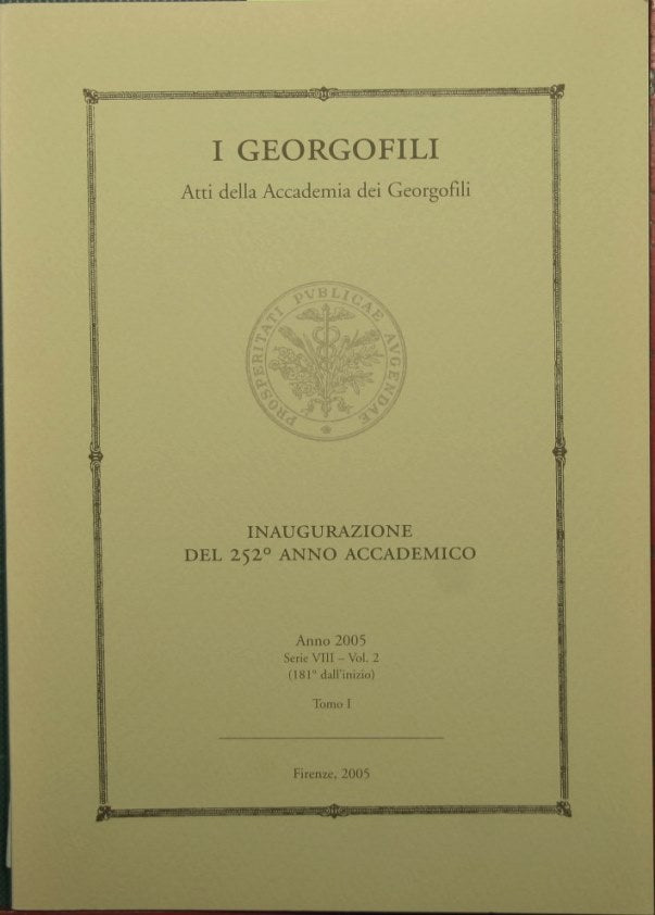 I georgofili - Inaugurazione del 252° anno accademico - Anno 2005