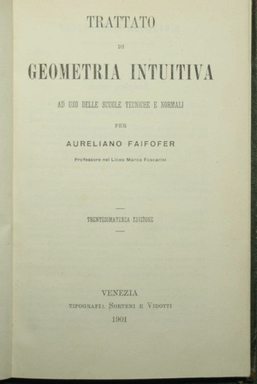 Trattato di geometria intuitiva