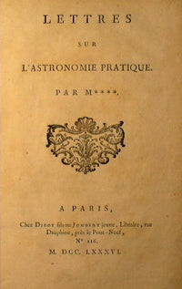 Lettres sur l'astronomie pratique