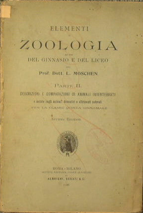Elements of zoology