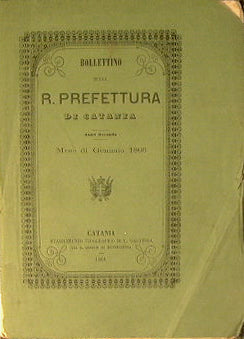 Boletín de la Real Prefectura de Catania