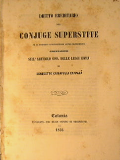 Dritto ereditario del Conjuge superstite