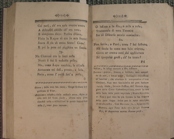 Poema supra di lu vinu si sia utili o dannusu a li viventi cantatu ntra l'Accademia di li Etnei pri lu Carnuvali di l'annu 1789. Da Giuseppi Leonardi Sicritariu di la stissa Accademia