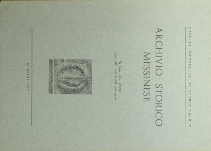 Archivio storico messinese. 1977