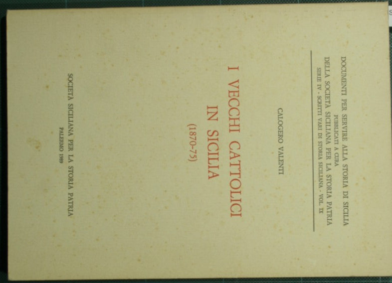 Los viejos católicos en Sicilia - 1870-75