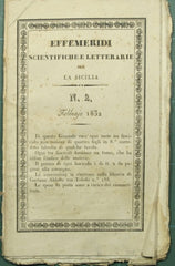 Effemeridi scientifiche e letterarie per la Sicilia. N. 2 - Febbraio 1832