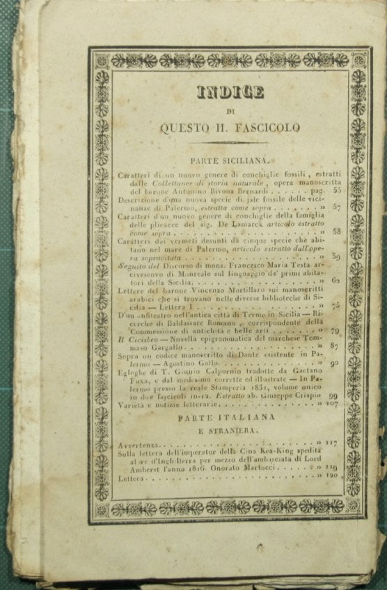 Efemérides científicas y literarias para Sicilia. N° 2 - febrero de 1832