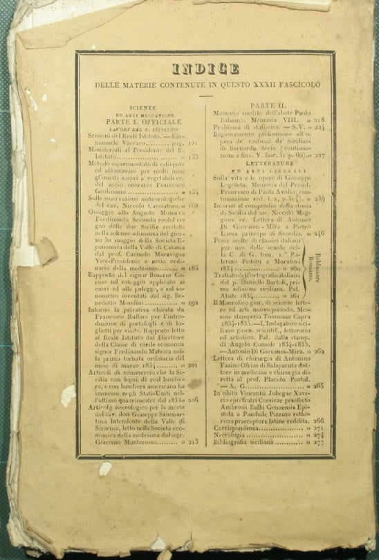 Effemeridi scientifiche e letterarie e lavori del R. Istituto d'incoraggiamento per la Sicilia. N. 32 - Agosto 1834