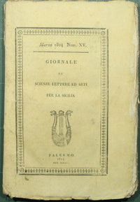 Giornale di scienze lettere ed arti per la Sicilia. Marzo 1824 - N. XV