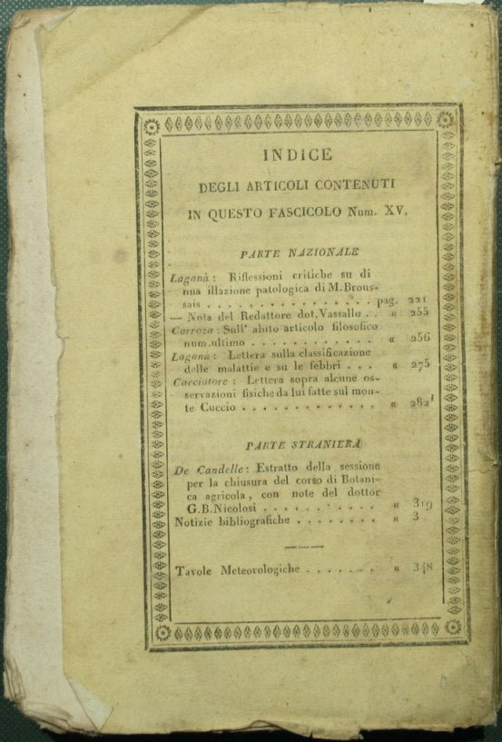 Giornale di scienze lettere ed arti per la Sicilia. Marzo 1824 - N. XV