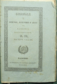 Giornale di scienze lettere ed arti per la Sicilia. Luglio 1829 - N. 79