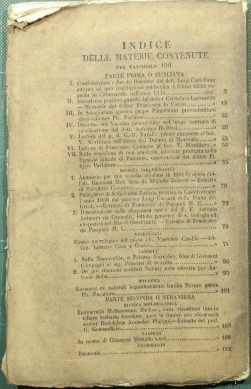 Giornale di scienze lettere ed arti per la Sicilia. Ottobre 1838 - N. 64