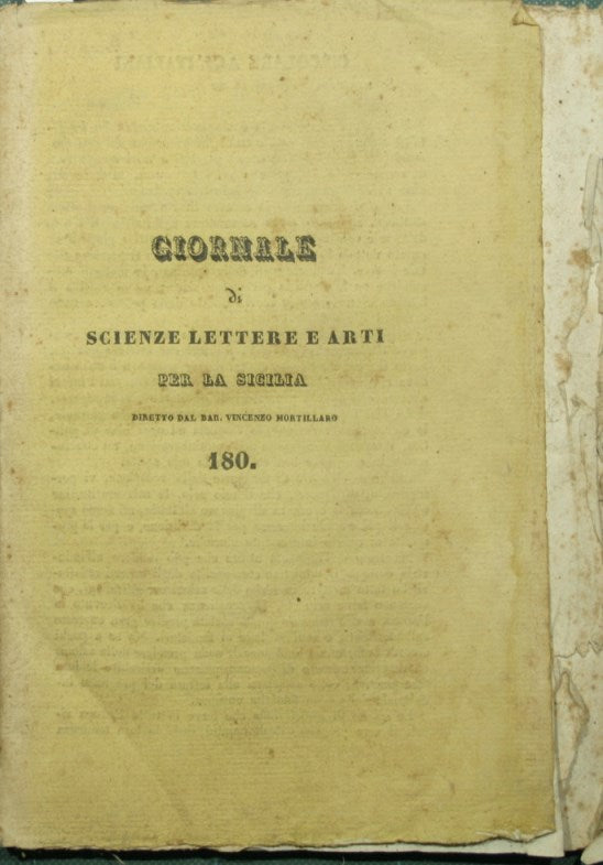 Giornale di scienze lettere ed arti per la Sicilia. Dicembre 1837 - N. 180