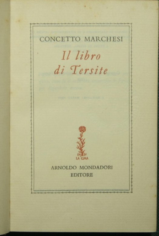 Il libro di Tersite