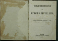 Vocabolario domestico classificato della lingua siciliana con la corrispondenza italiana, francese (scritta e pronunziata) e latina