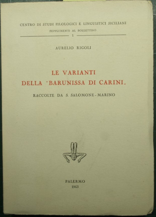 Las variaciones de la Barunissa de Carini