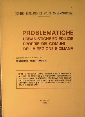 Urban planning and construction problems specific to the municipalities of the Sicilian Region
