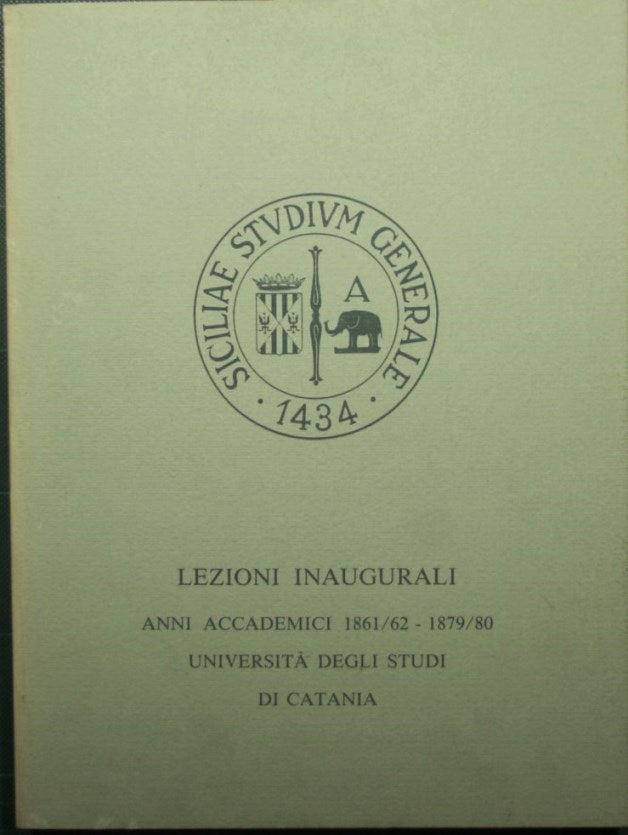 Lezioni inaugurali