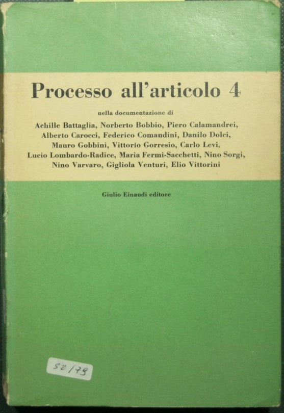 Processo all'articolo 4