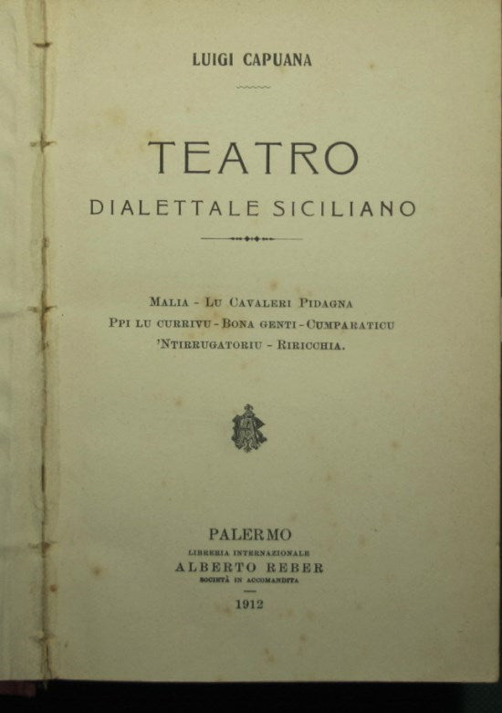 Teatro en dialecto siciliano.