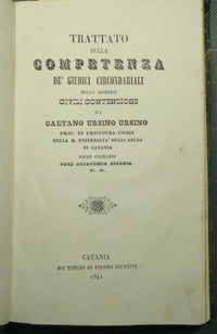 Treaty on the competence of district judges in contentious civil matters
