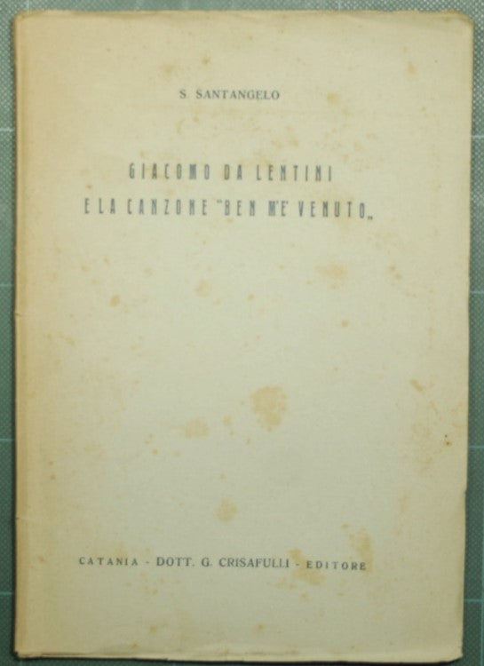 Giacomo da Lentini y la canción 'Ben m'è came'